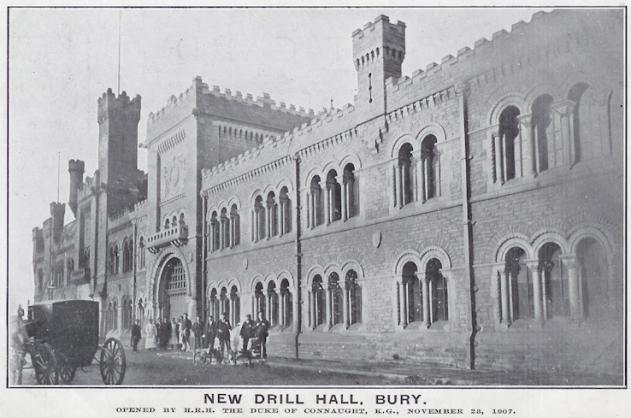 Bury Drill Hall - Click to go to next postcard - Chatham